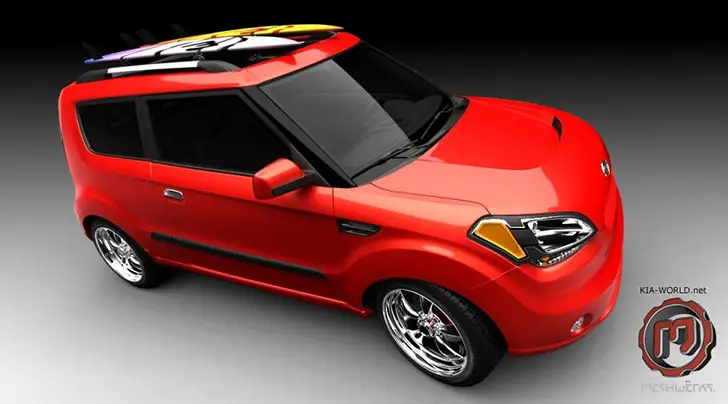 Kia Soul Surfer Image Rendering