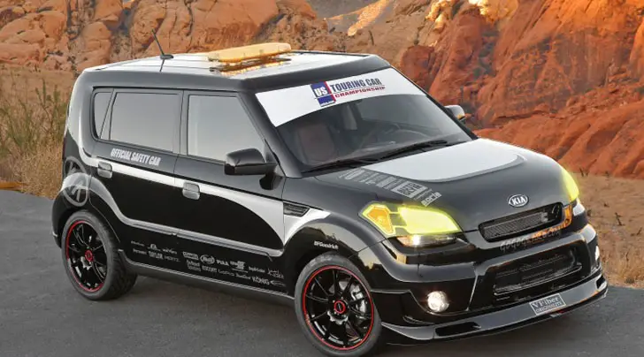 Customized Kia Soul Sport safety car