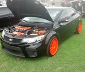 Black Forte Koup With Orange Alloys – Striking Color Combination!