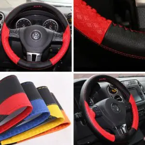 Red-Black steering wheel cover