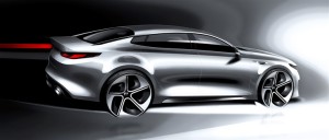 All-new Kia Optima midsize rendering.