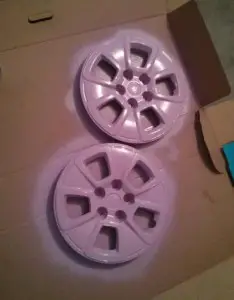 pink hubcaps