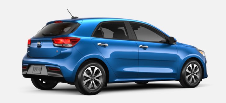 Kia Rio blue color