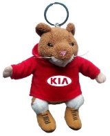 Kia hoody hamster key chain