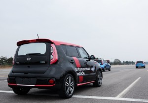 Soul EV autonomous drive prototype