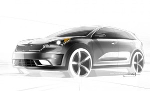 Kia Niro Production Sketch