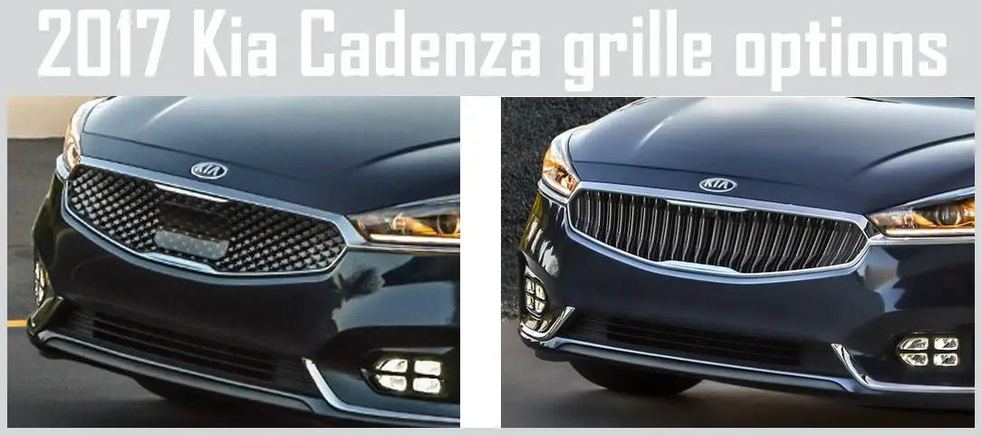 Kia Cadenza grille options: Intaglio or Diamond Butterfly