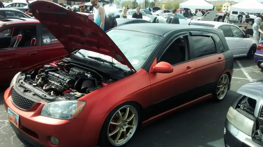 Kia Spectra at local auto show