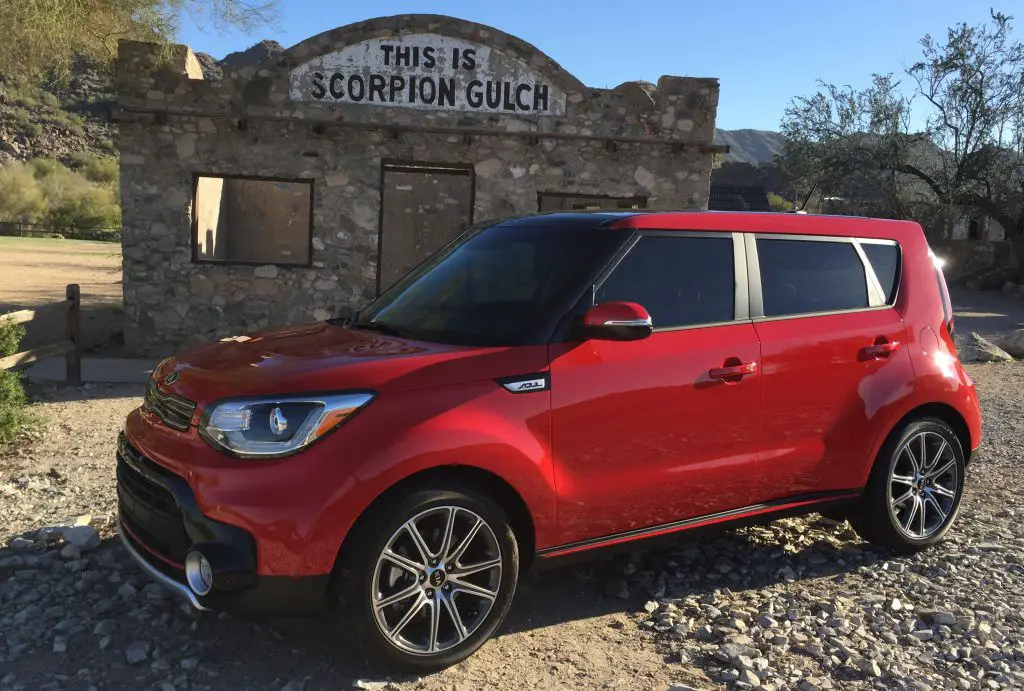 Red Kia Soul Turbo