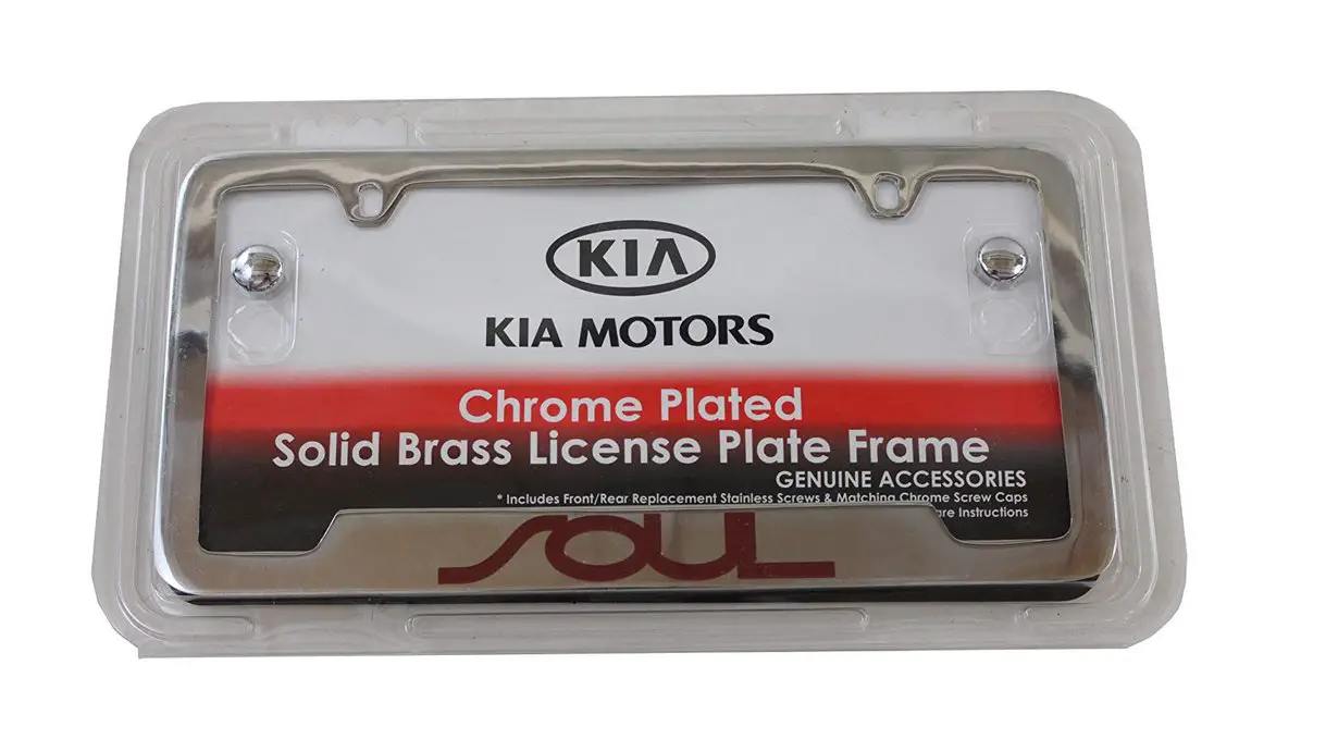Kia Soul license plate frame