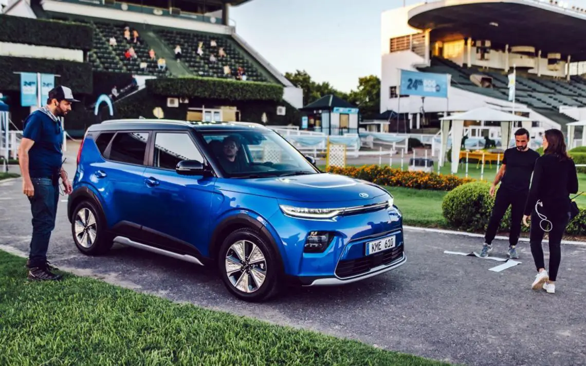 Blue Kia Soul EV Spotted In Argentina