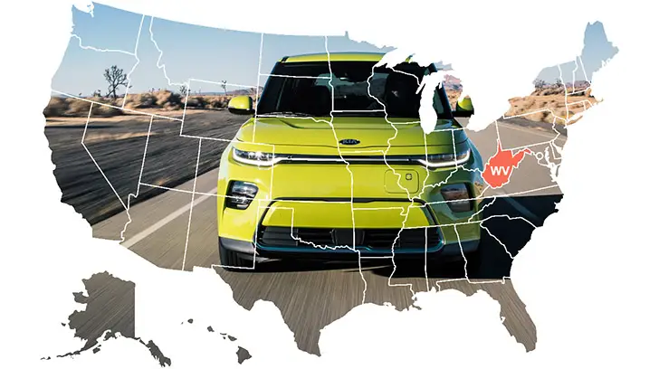Kia dealers in West Virginia, US