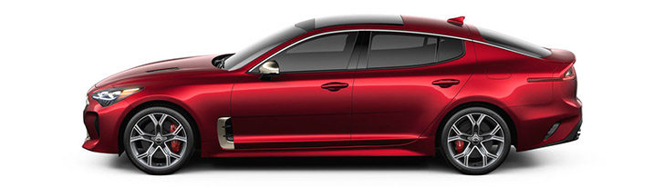 Kia Stinger in HiChroma Red color