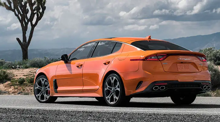 Kia Stinger limited edition orange color