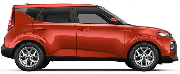 Kia Soul in Mars Orange color