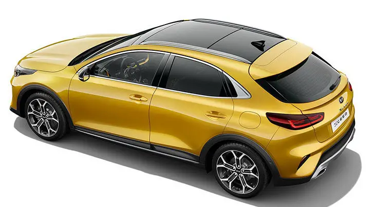 Kia Xceed in Quantum Yellow color