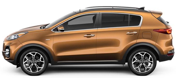 Kia Sportage painted in Burnished Copper