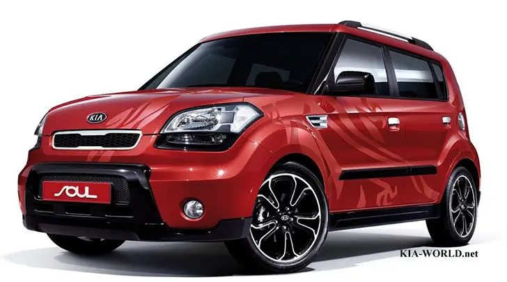 First-generation of the Kia Soul crossover vehicle.