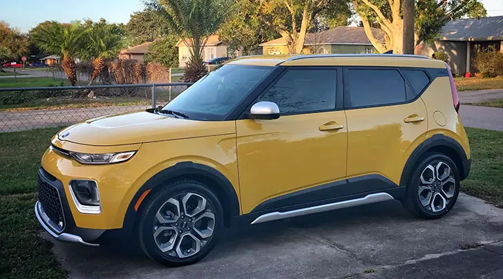 Kia Soul X-Line in Solar Yellow color