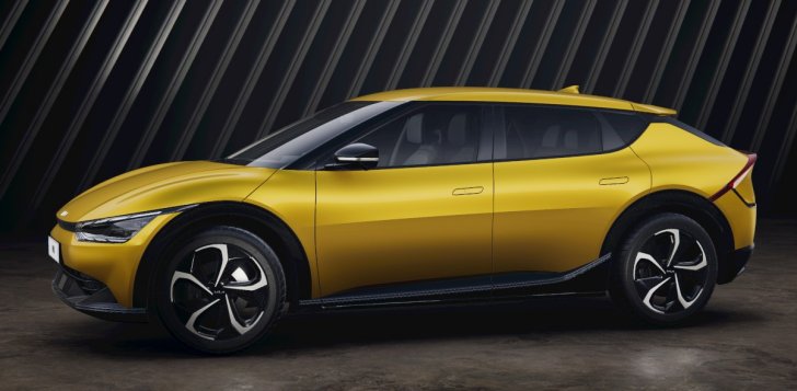 Kia EV6 comes available in yellow color. On sale in US, Europe and other parts of the world.