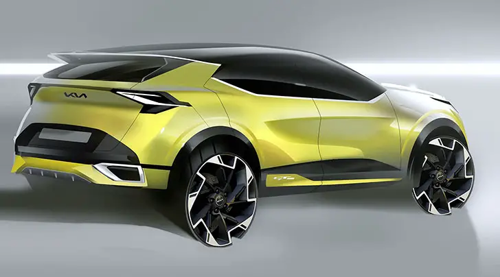 2022 Kia Sportage rendering released to the public.