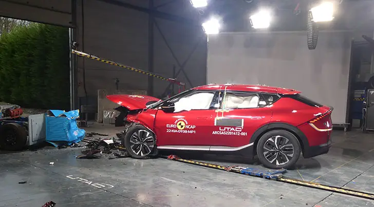 Kia EV6 crash test photo