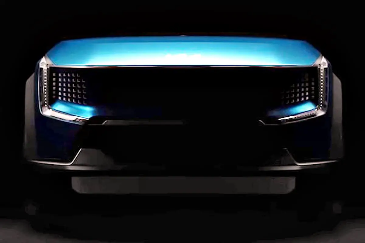 Kia EV9 teaser shot